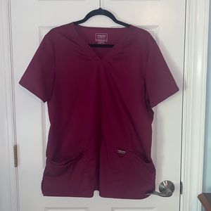 Cherokee Scrub top color is wine